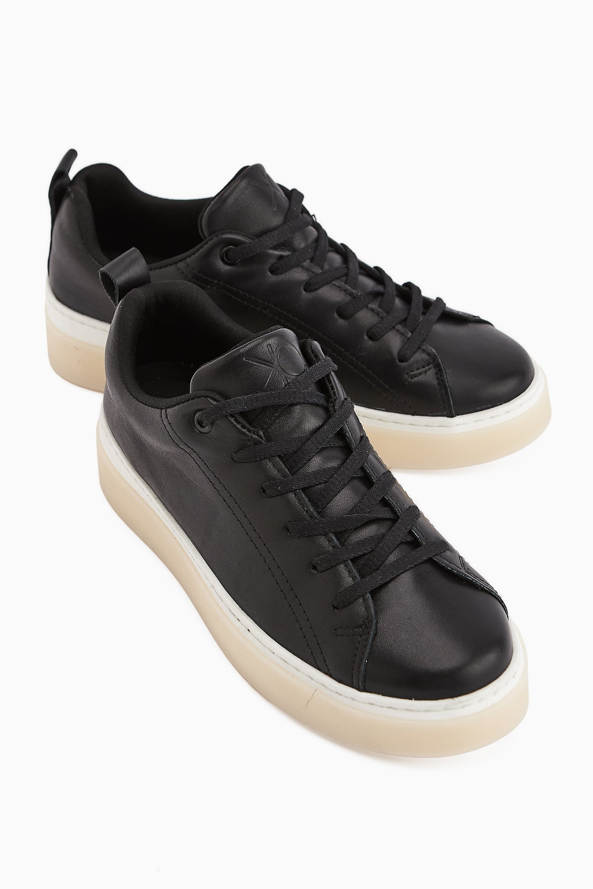 Lina Women's Genuine Leather Black Sneakers