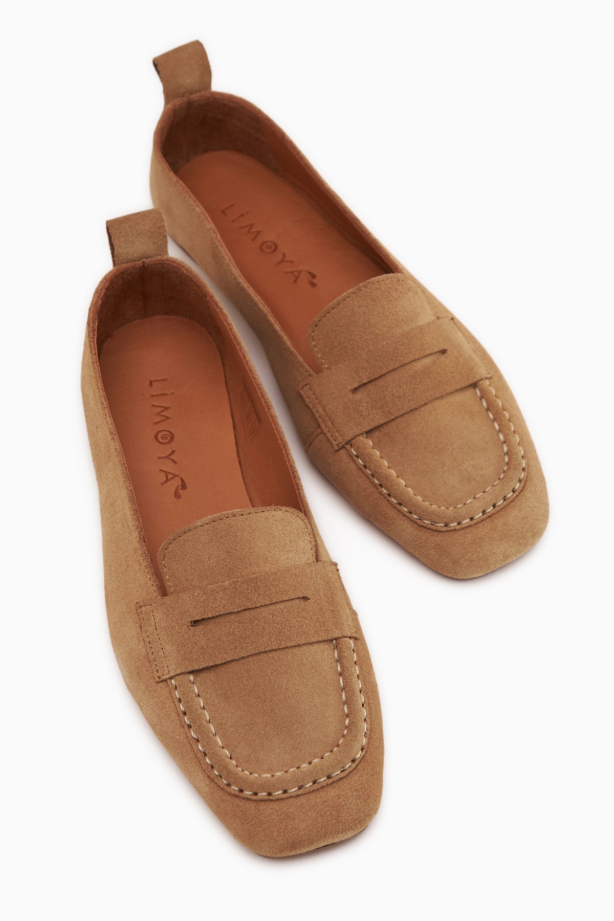 Novin Genuine Leather Honeycomb Closed Toe Women’s Ballet Flats