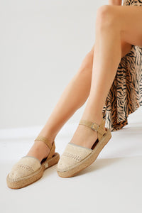 Lorna Beige Espadrille Casual Shoes