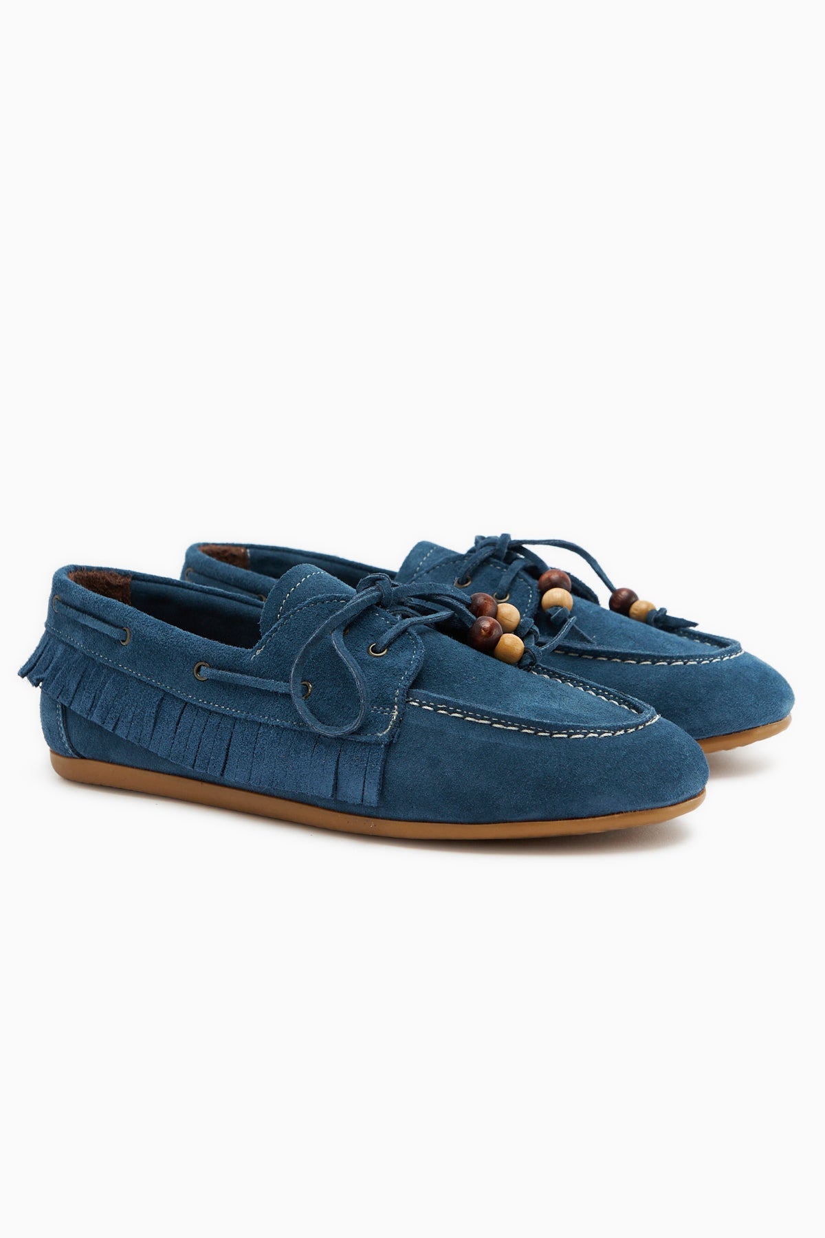 Rania – Genuine Leather Denim Blue Loafer (Women)