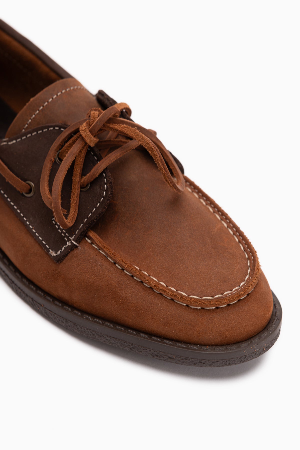 Genuine Leather Janica Tan Lace-Up Women’s Moccasin Shoes