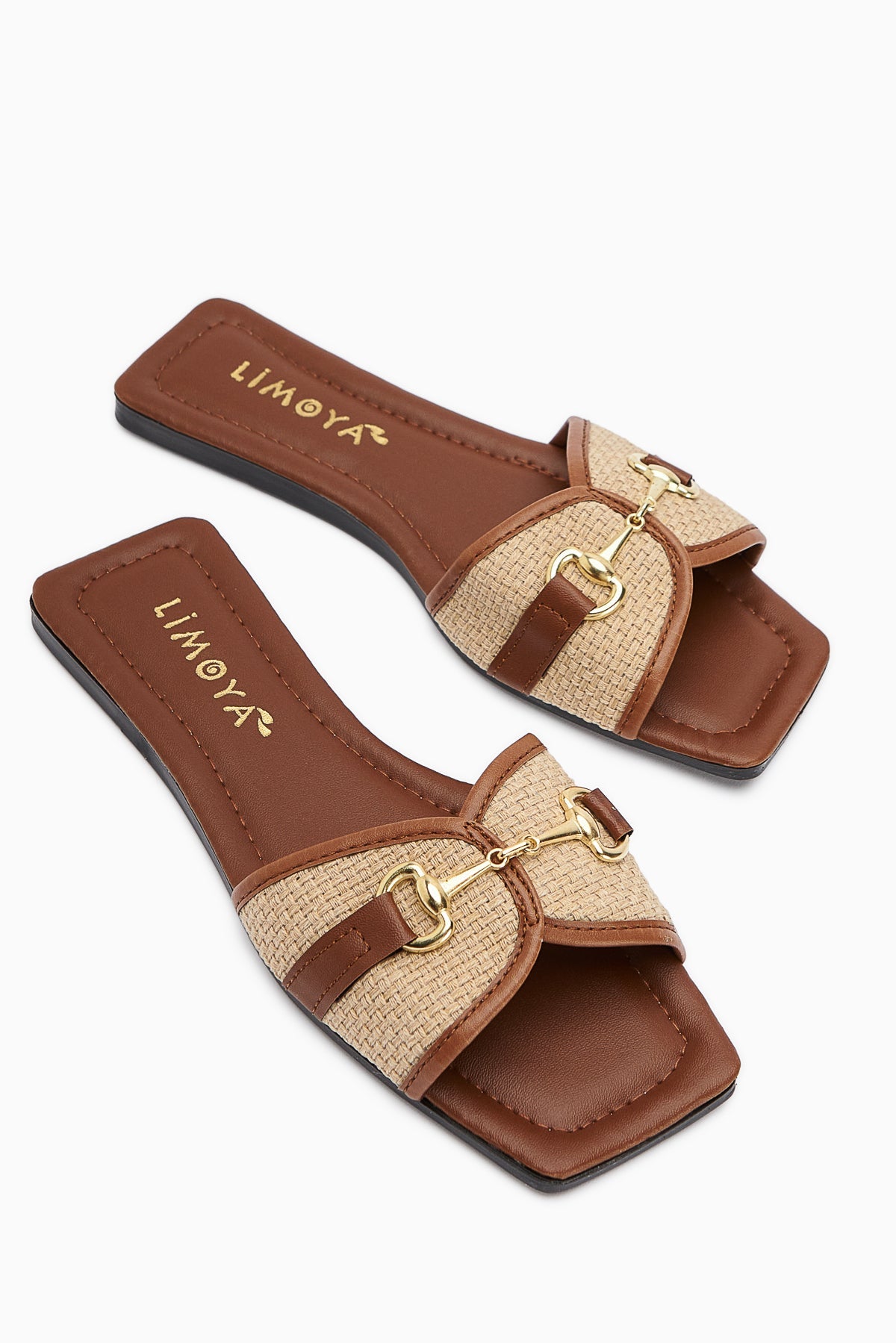 Elanor Taba Women's Flat Slippers with Buckle