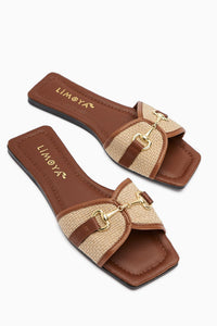 Elanor Taba Women's Flat Slippers with Buckle