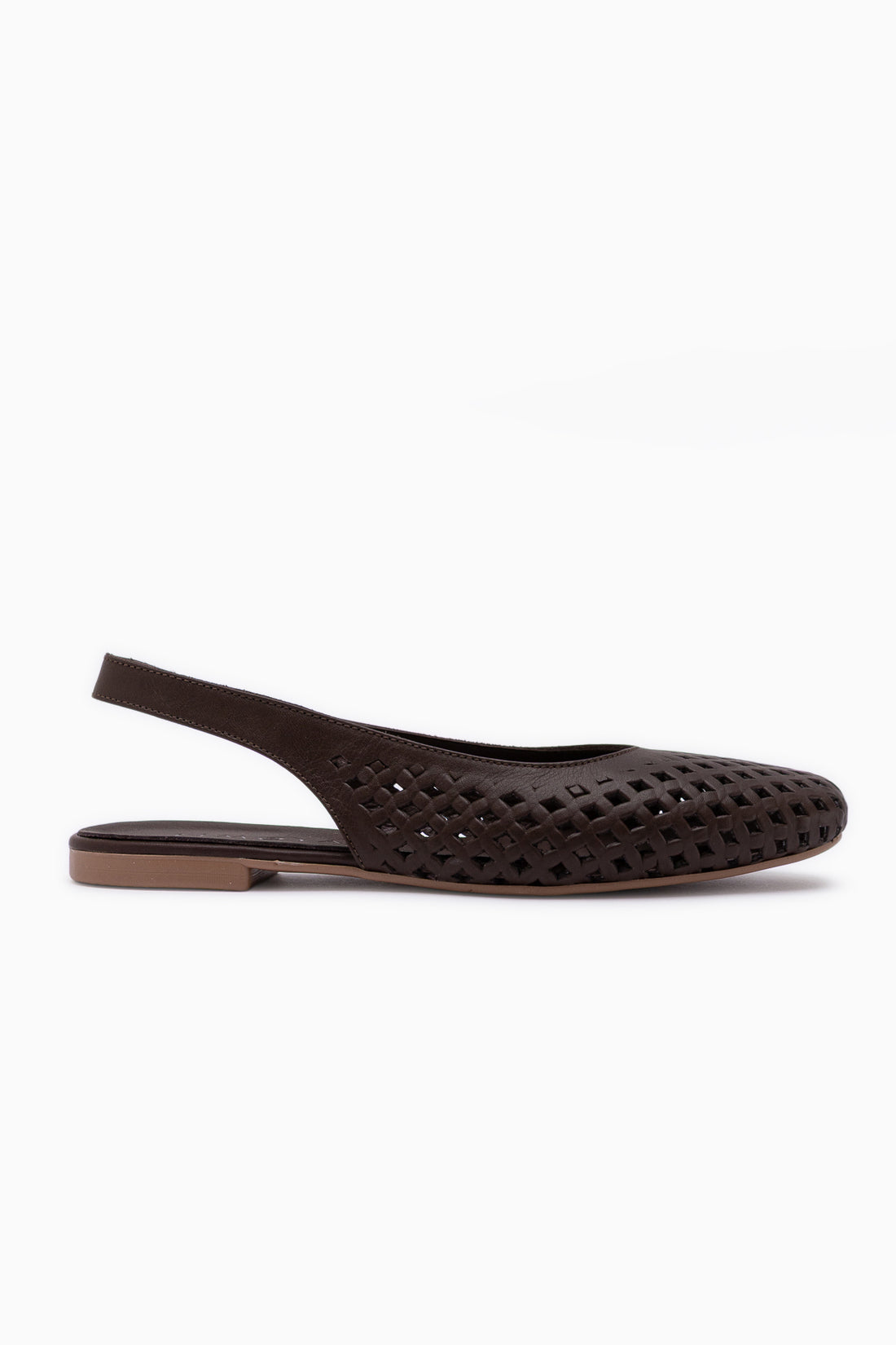 Monalis Genuine Leather Brown Elastic Women’s Sandal