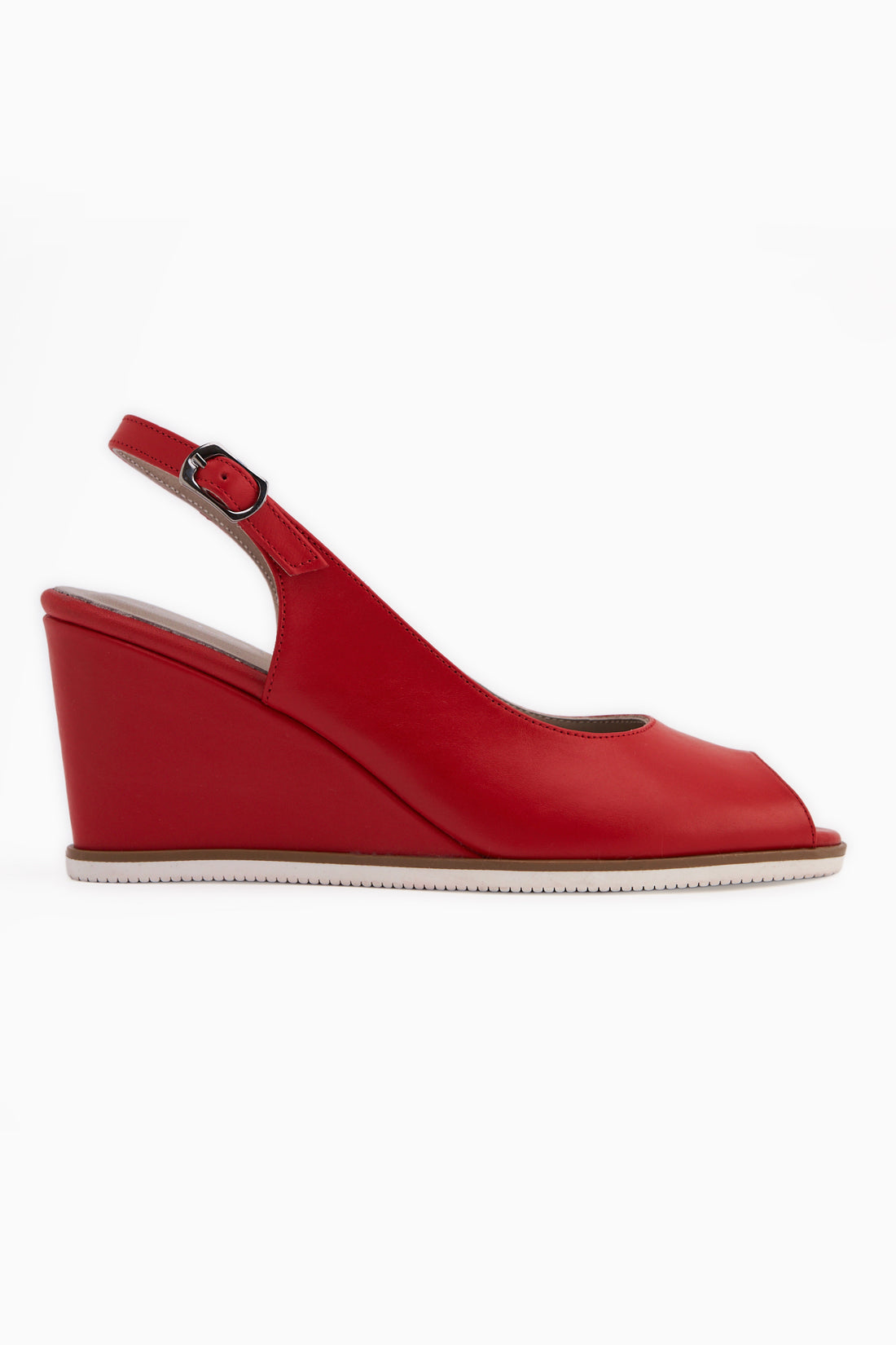 Marly Genuine Leather Red Wedge Women’s Sandal