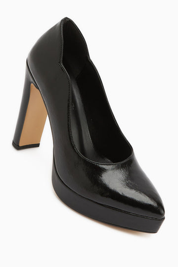 Ragni – Black Platform Heeled Shoe (Women)