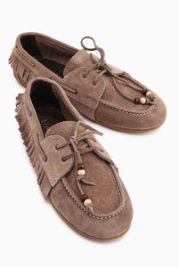 Rania Genuine Leather – Taupe Loafer (Women)