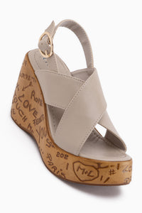 Jenifer Beige Wedge Women’s Sandal