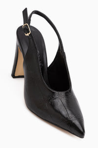 Daniela Black Pointed Toe Women’s Heeled Shoes
