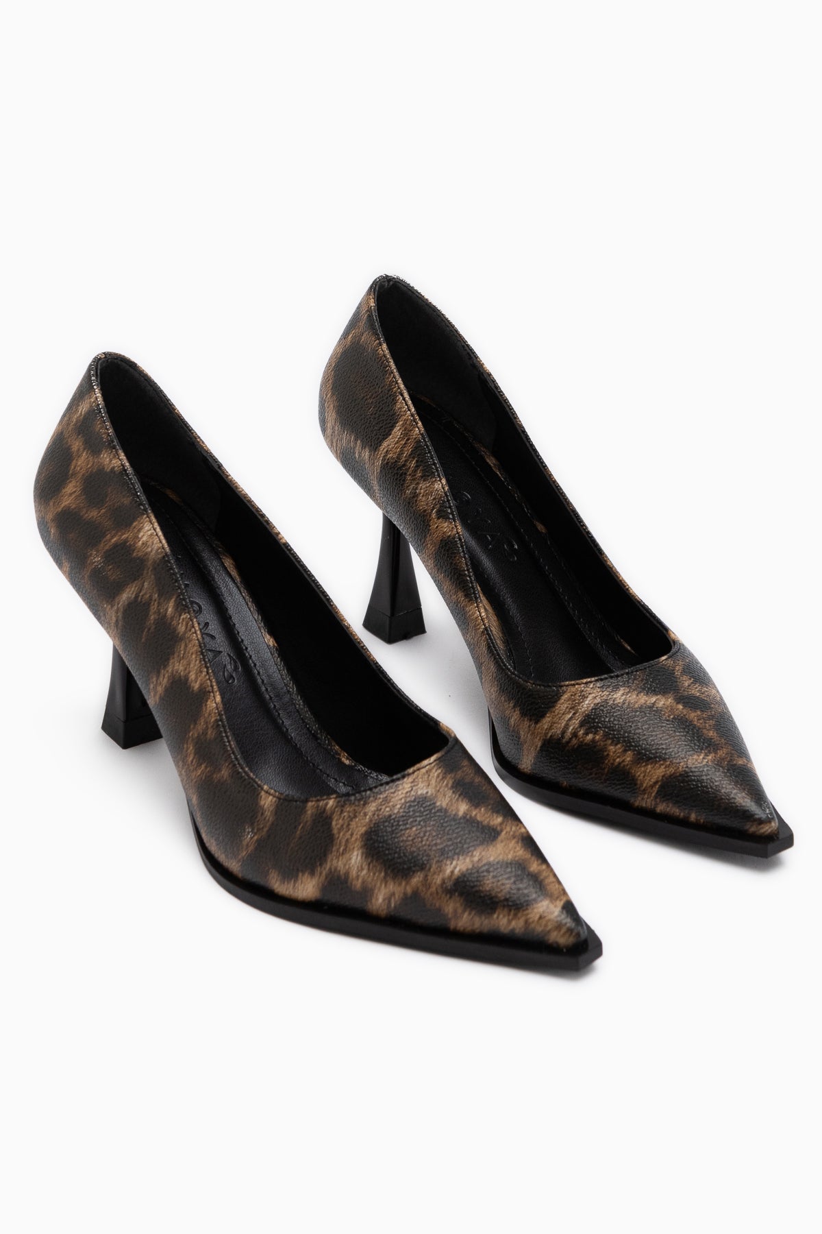 Shelby Leopard Print Pointed Toe Heeled Shoes