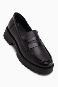 Larissa Genuine Leather Thick Sole Chunky Women’s Loafer