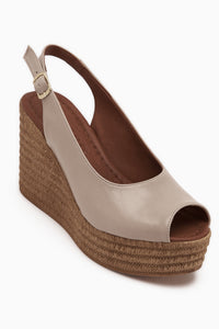 Caty Beige Wedge Women’s Sandal