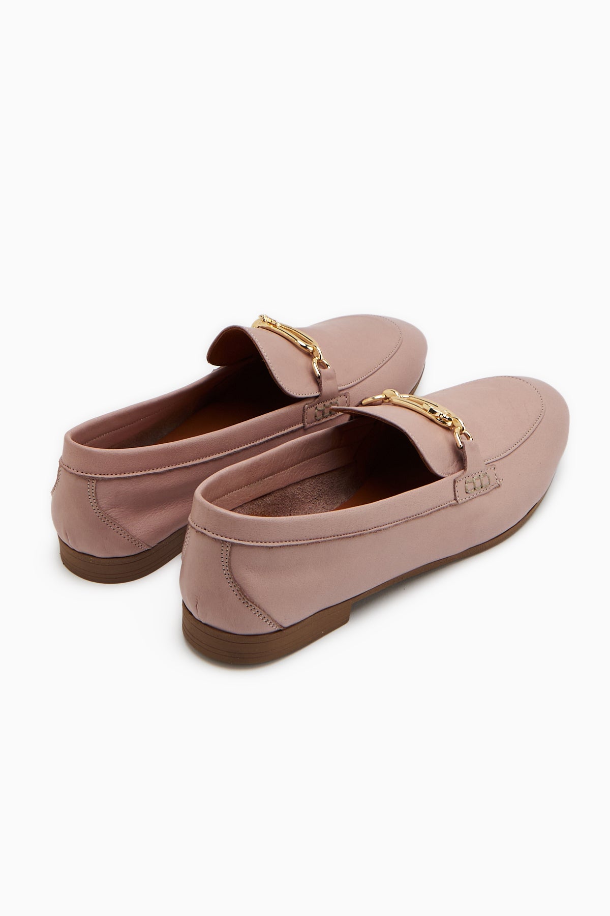Alessa Genuine Leather Rose Buckle Women’s Loafer Daily Moccasin Shoes