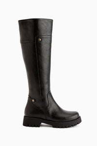 Rosalia Black Zipper Women’s Boots