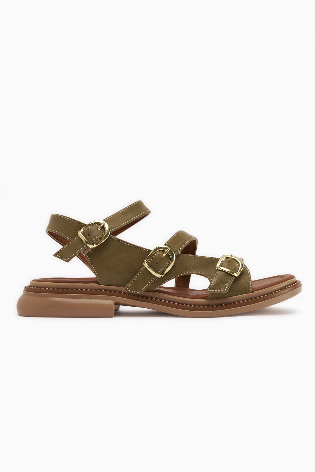 Myra Green Double Strap Women’s Sandal
