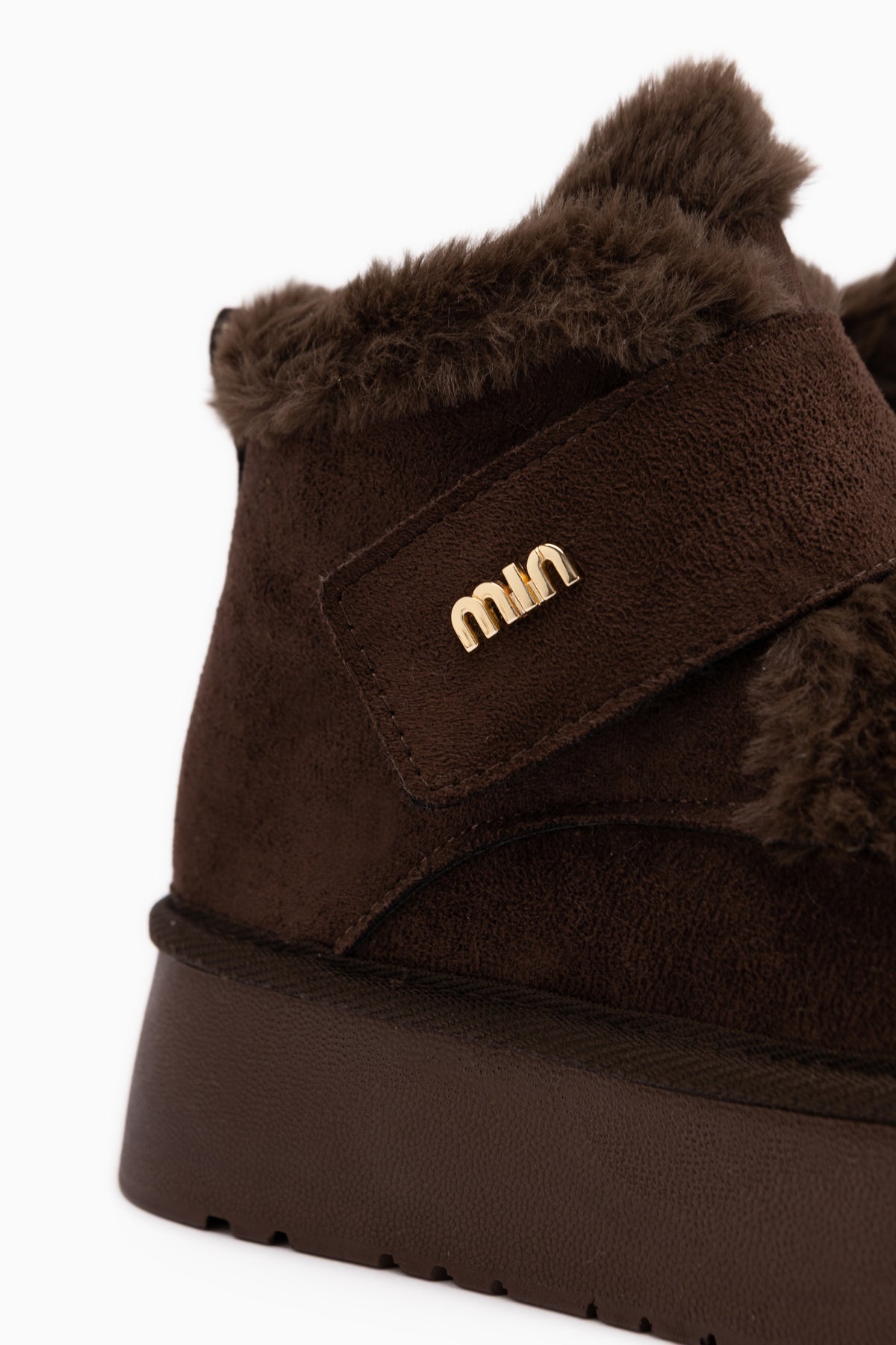 Celia Brown Suede Fur Thick Sole Women’s Boots