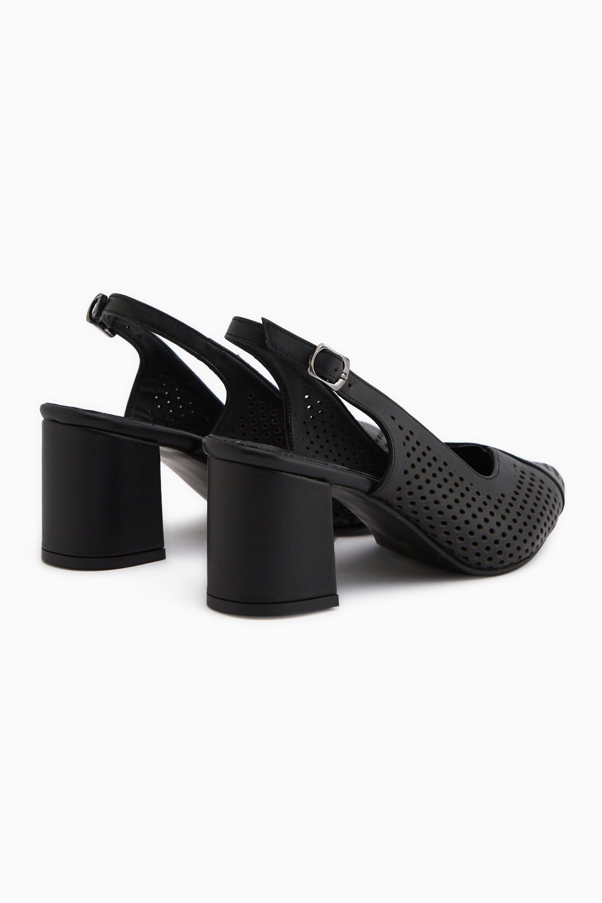 Cassie Genuine Leather Black Heeled Women’s Sandal
