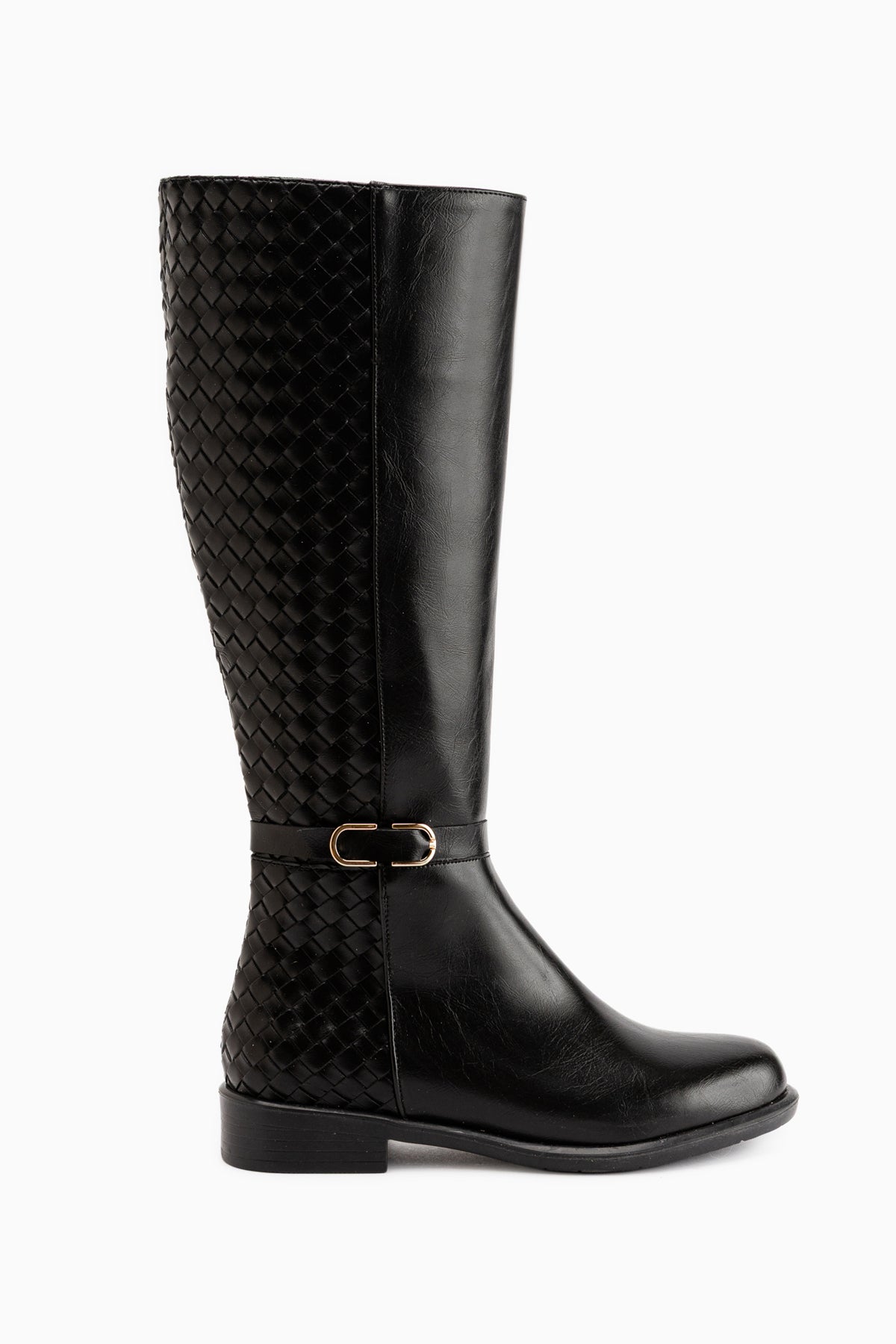 Essie Black Buckled Women’s Boots