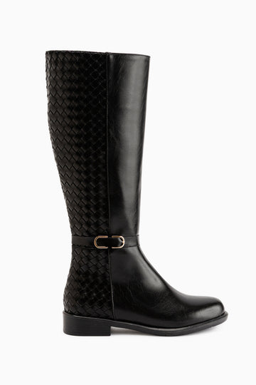 Essie Black Buckled Women’s Boots
