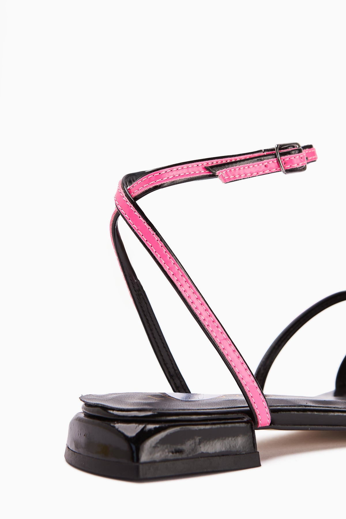 Nasima Fuchsia Ankle-Tie Women's Sandals