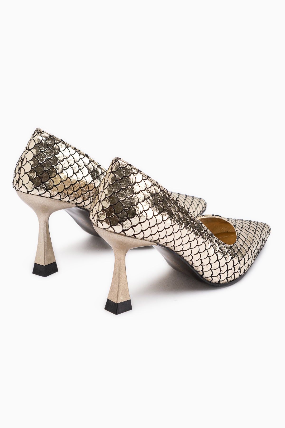 Celestine Gold Pointed Toe Stiletto