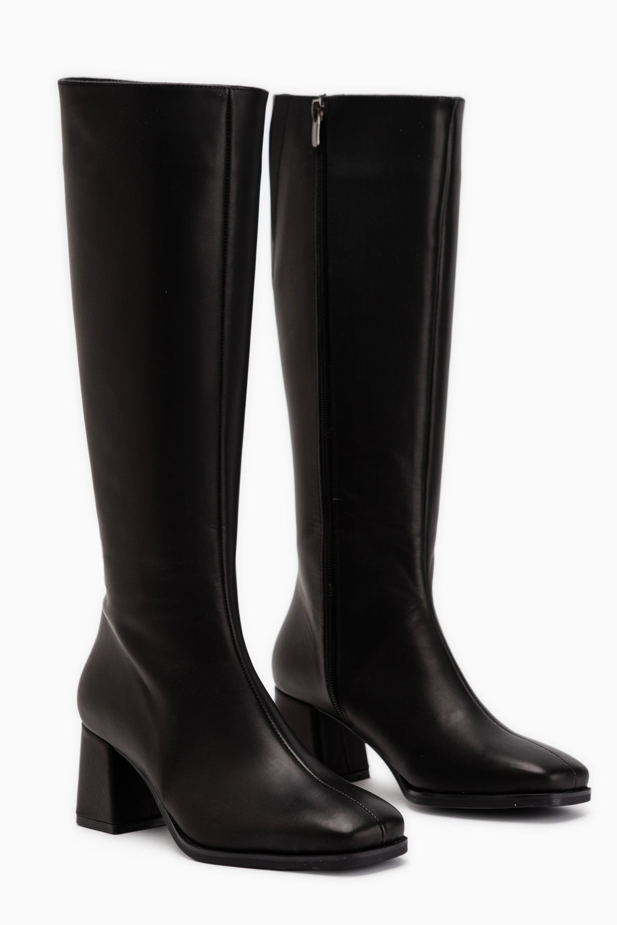 Kinna Genuine Leather Black Heeled Women’s Boots
