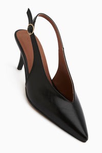 Mija Black Belted Women’s Heeled Shoes