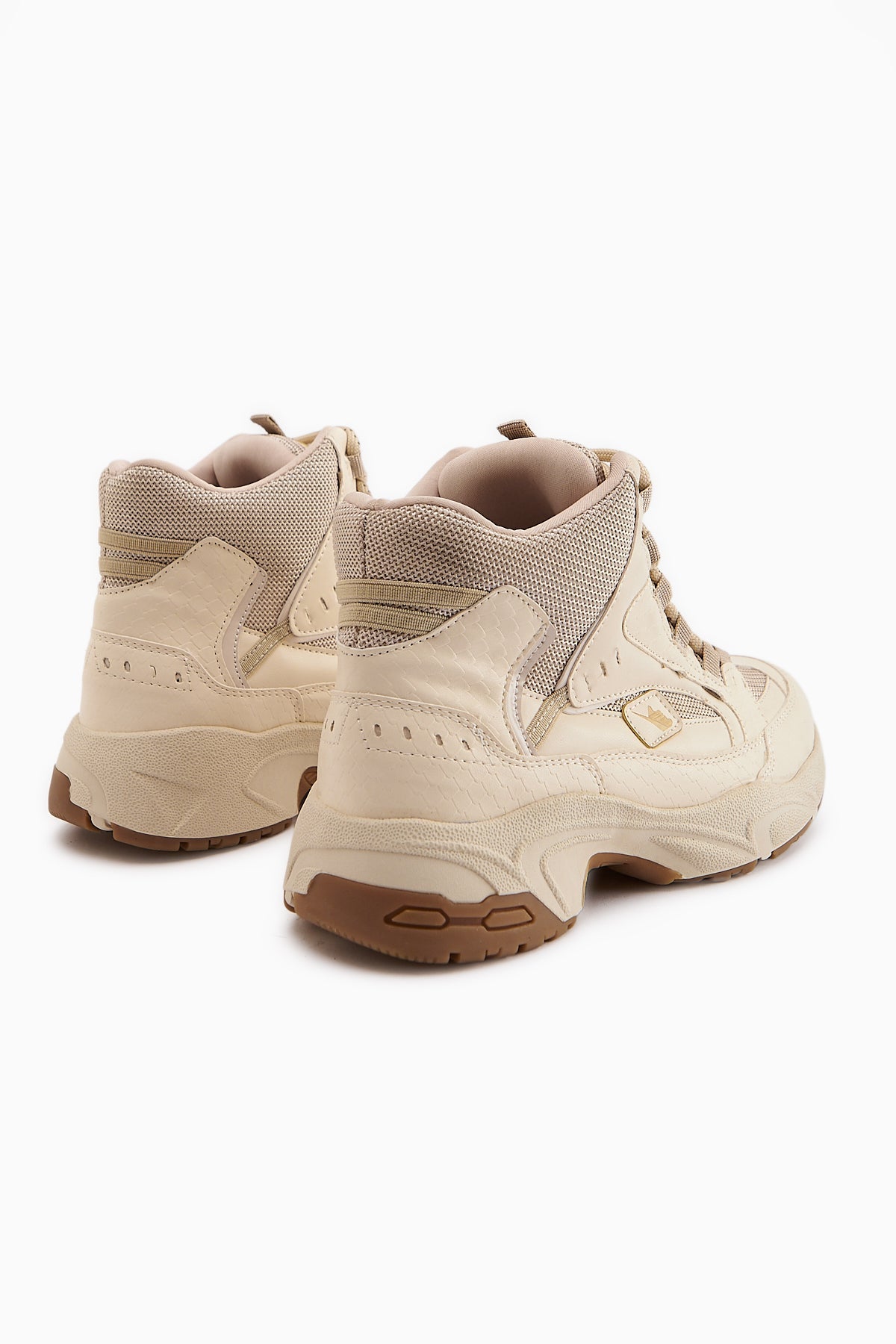 Nency – Beige Lace-Up Sport Boot (Women)