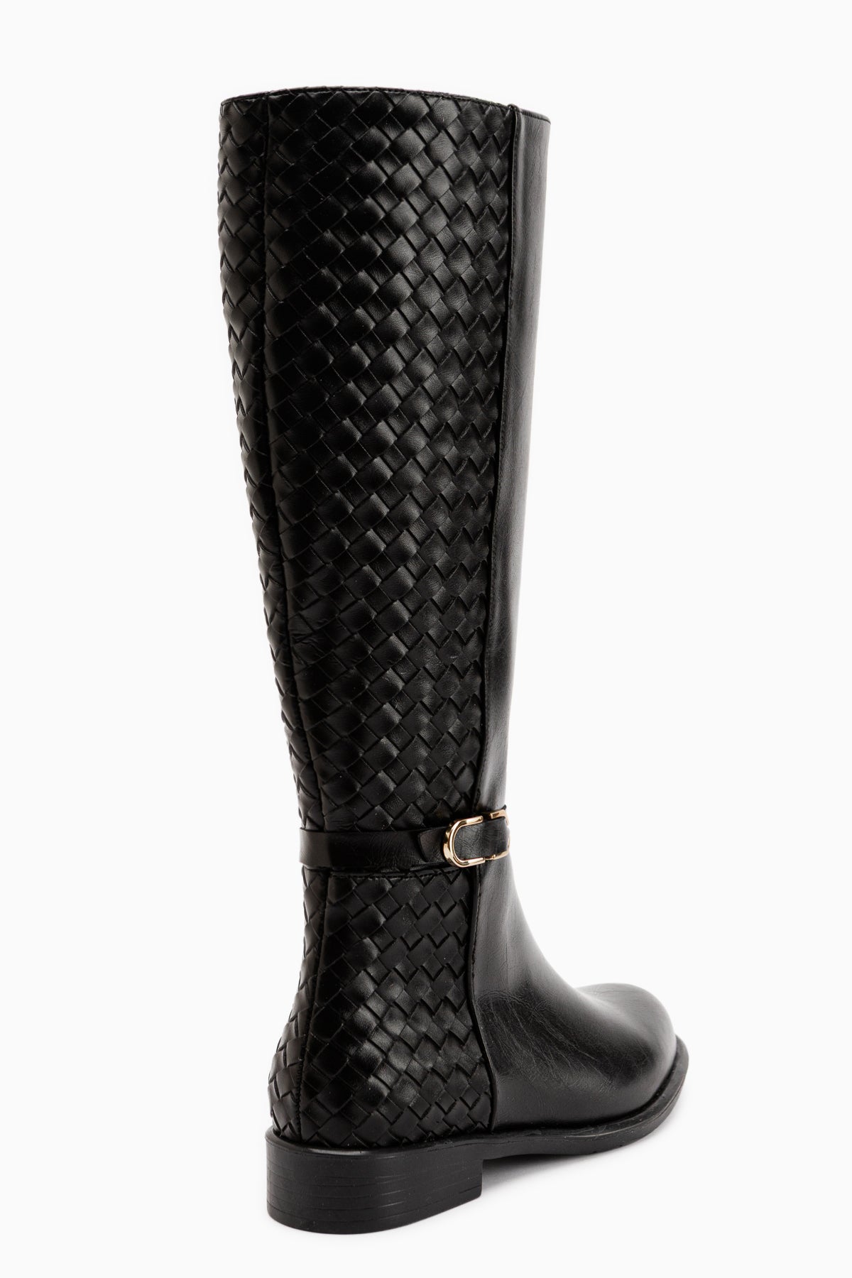 Essie Black Buckled Women’s Boots