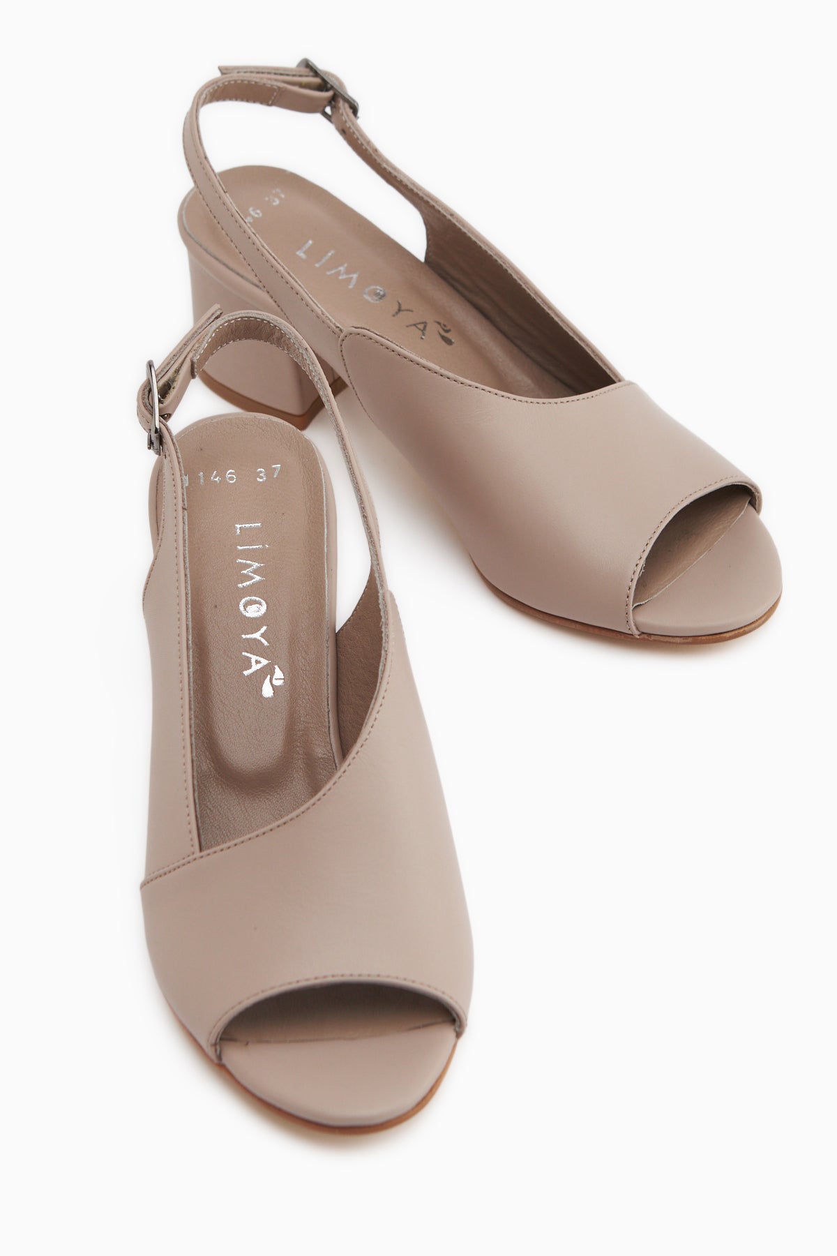 Jannica Genuine Leather Mink Heeled Women’s Shoes