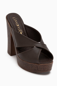 Jemina Brown Platform Heeled Women’s Slippers