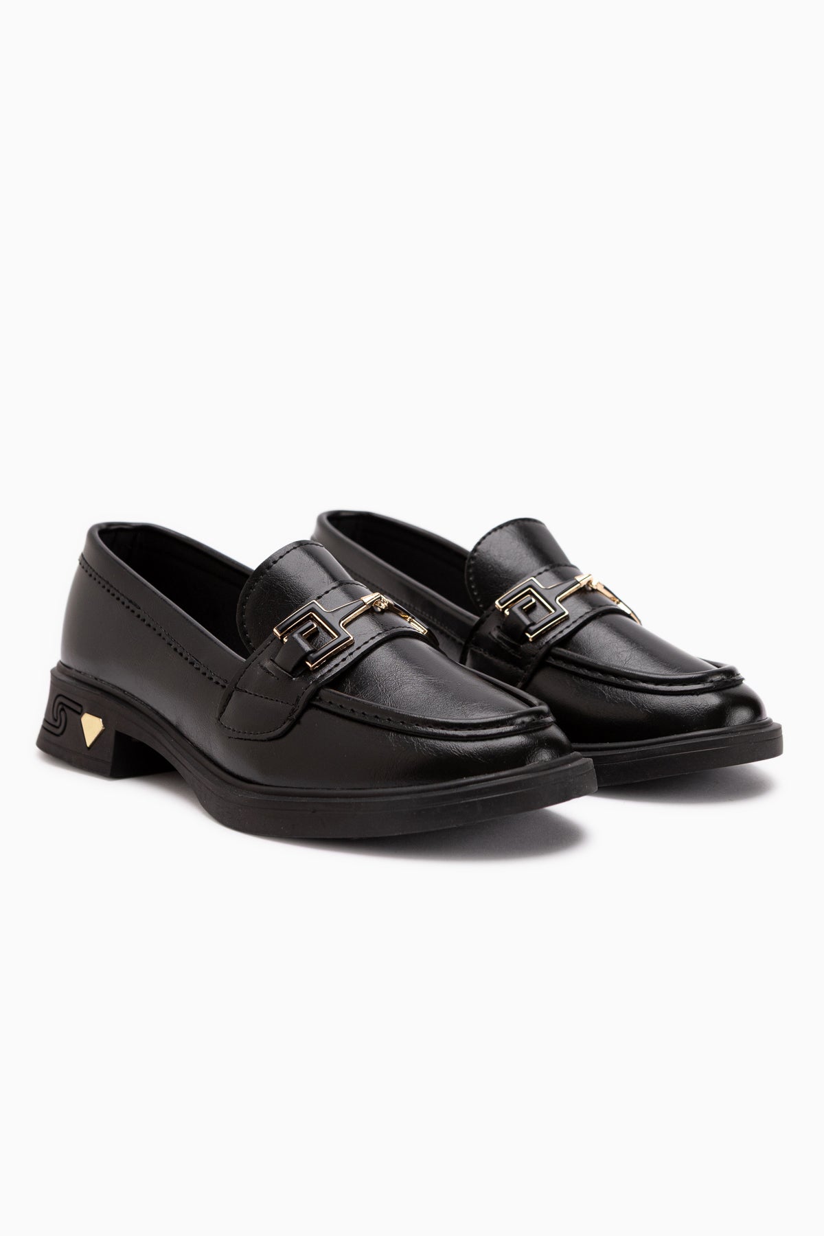Clarie Black Buckled Women’s Loafer Daily Shoes
