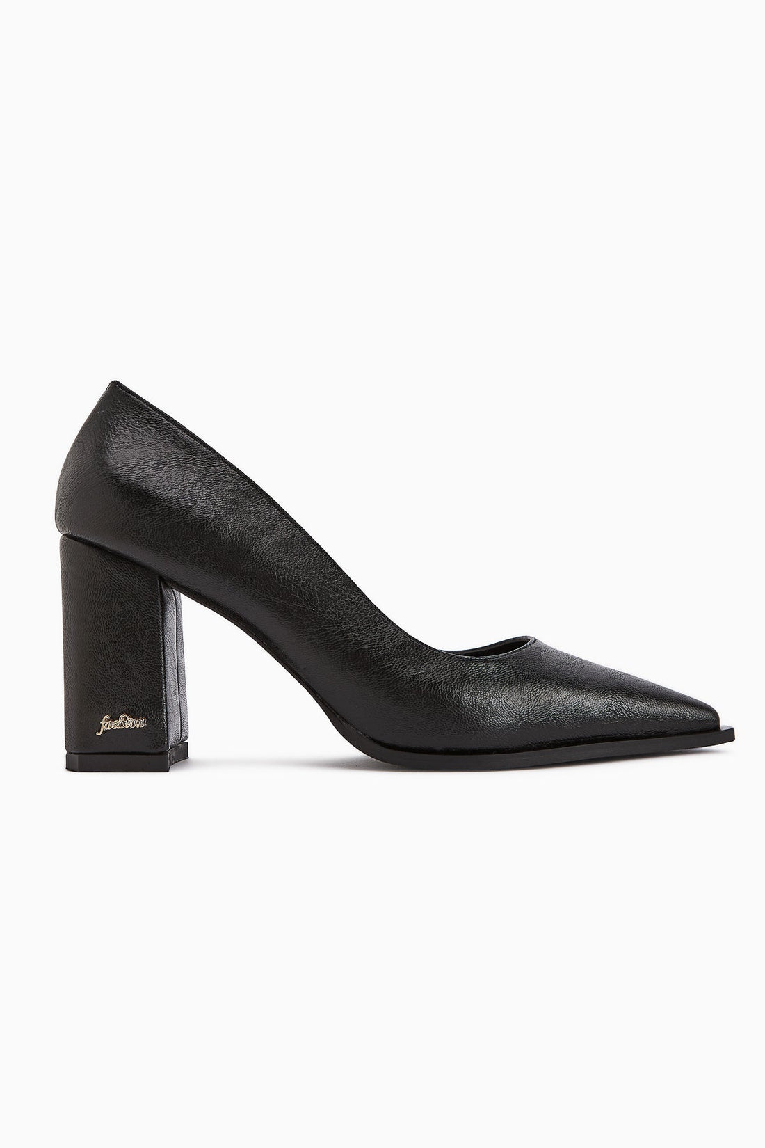 Lucy Black Chunky Heel Women's Stiletto