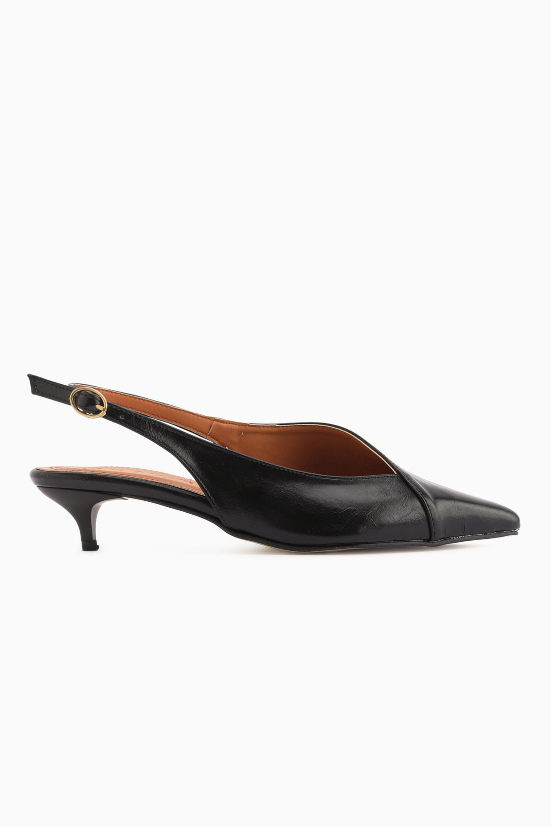 Jeni Black Closed Toe Short Heeled Women’s Shoes