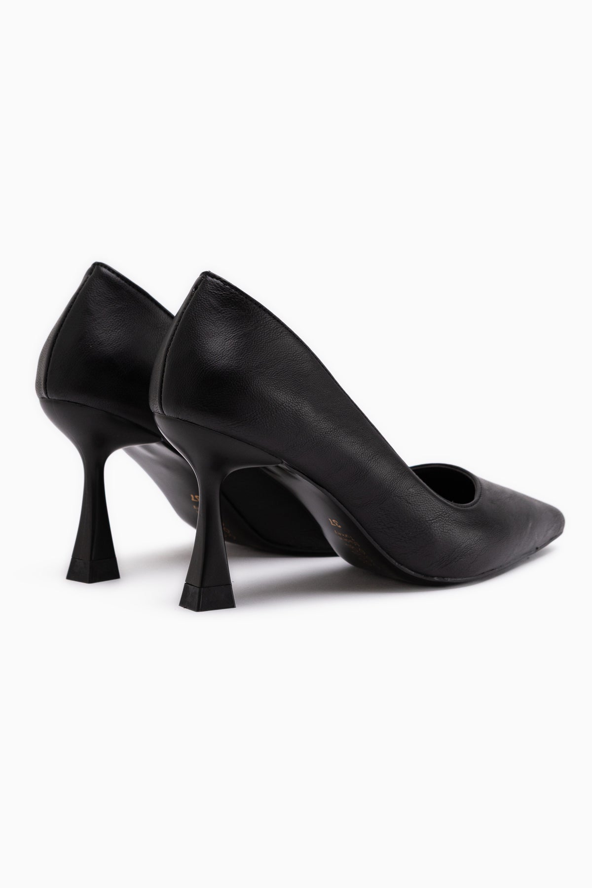 Celestine Black Crinkled Pointed Toe Women’s Stiletto