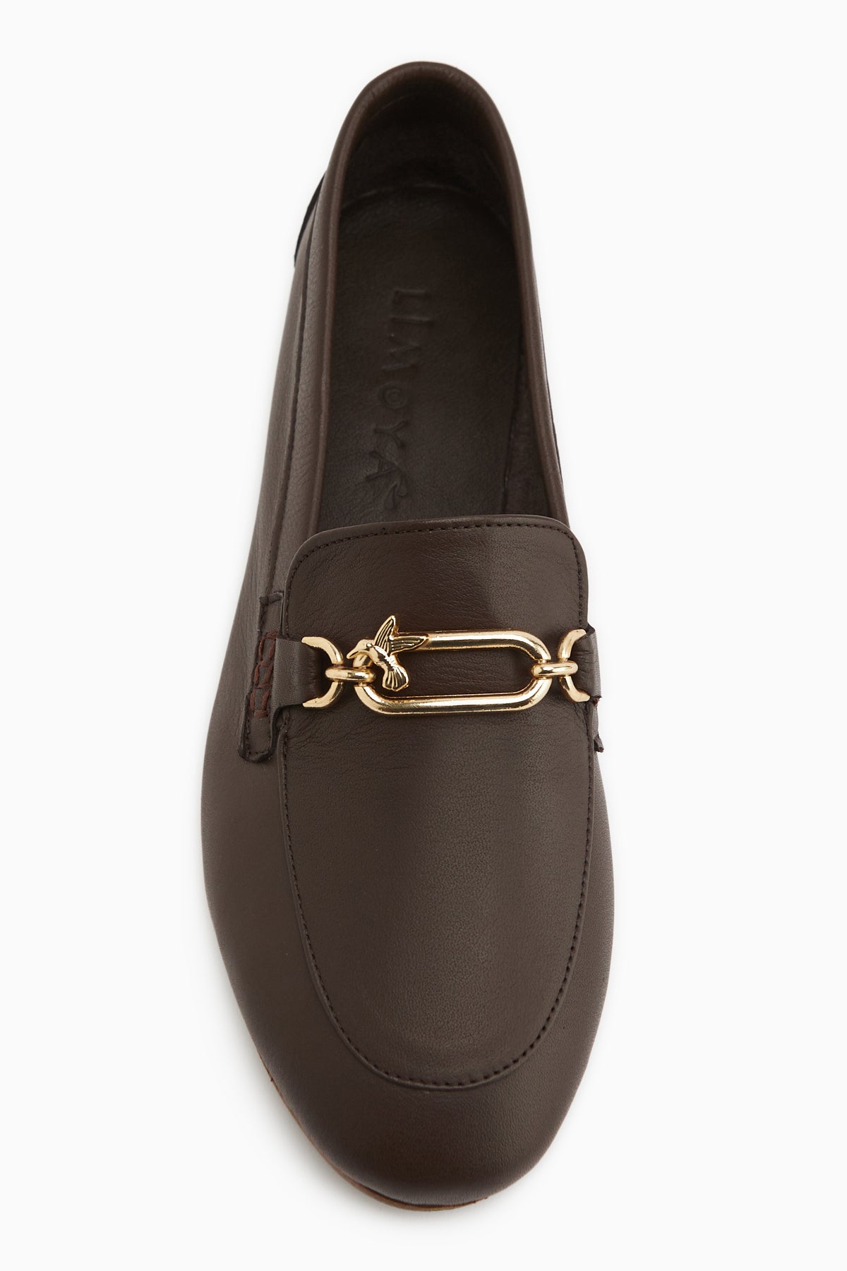 Alessa Genuine Leather Brown Buckled Women’s Loafer Casual Moccasin Shoes