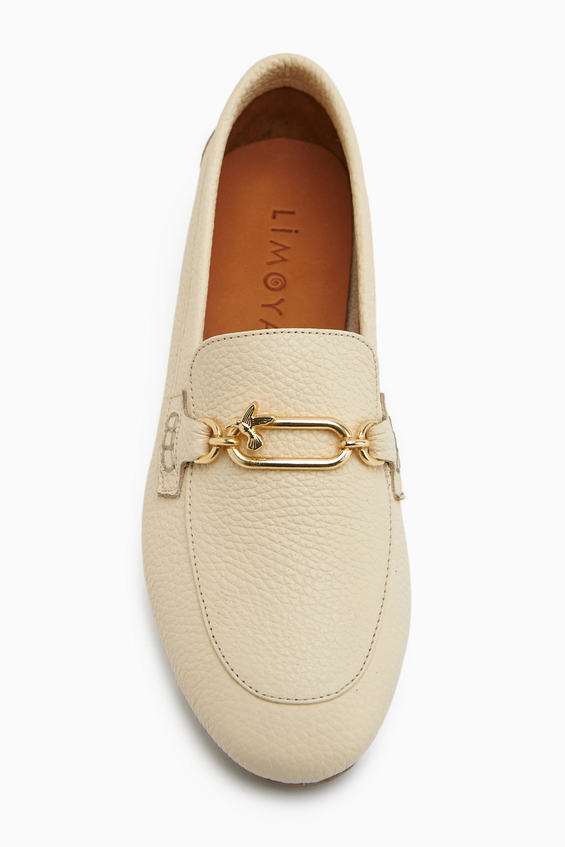 Alessa Genuine Leather Beige Buckled Women’s Loafer Casual Moccasin Shoes