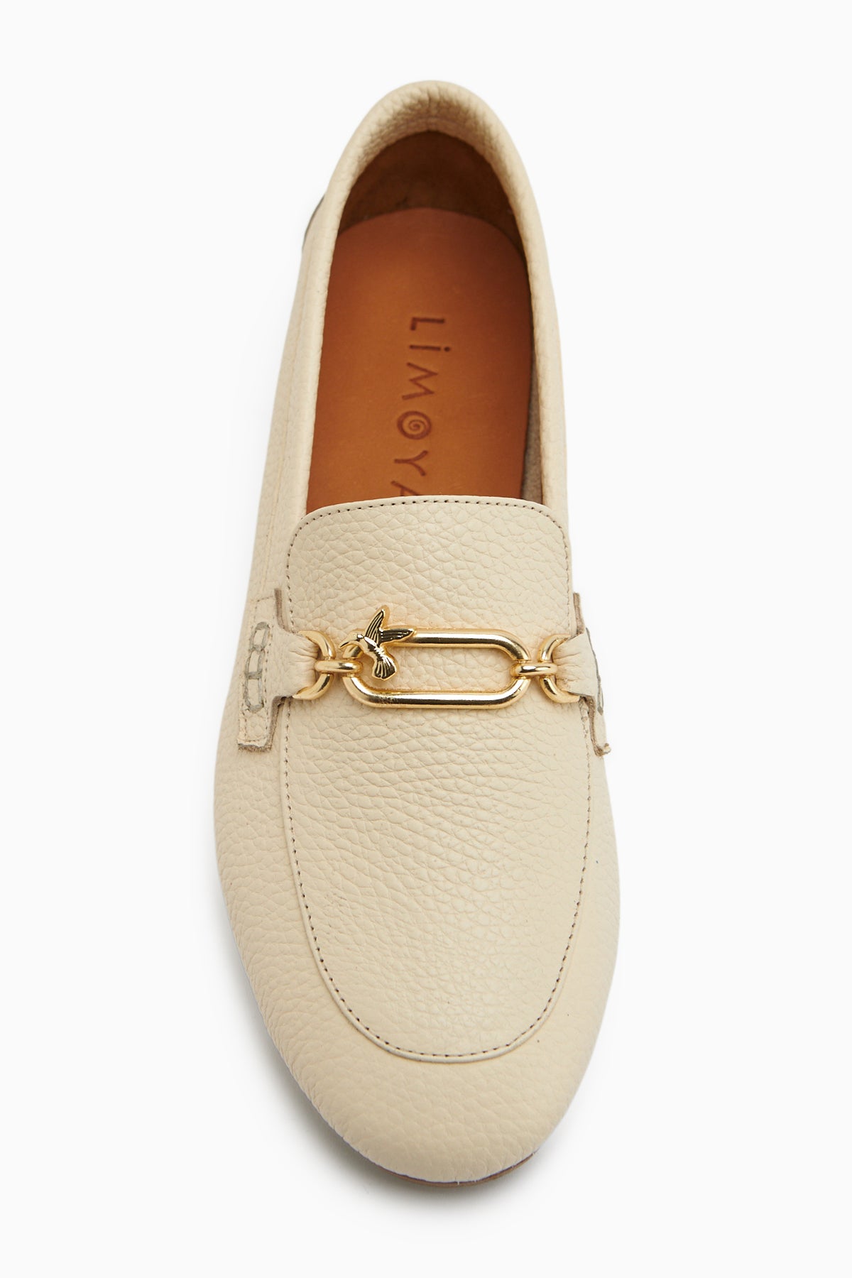 Alessa Genuine Leather Beige Buckled Women’s Loafer Casual Moccasin Shoes