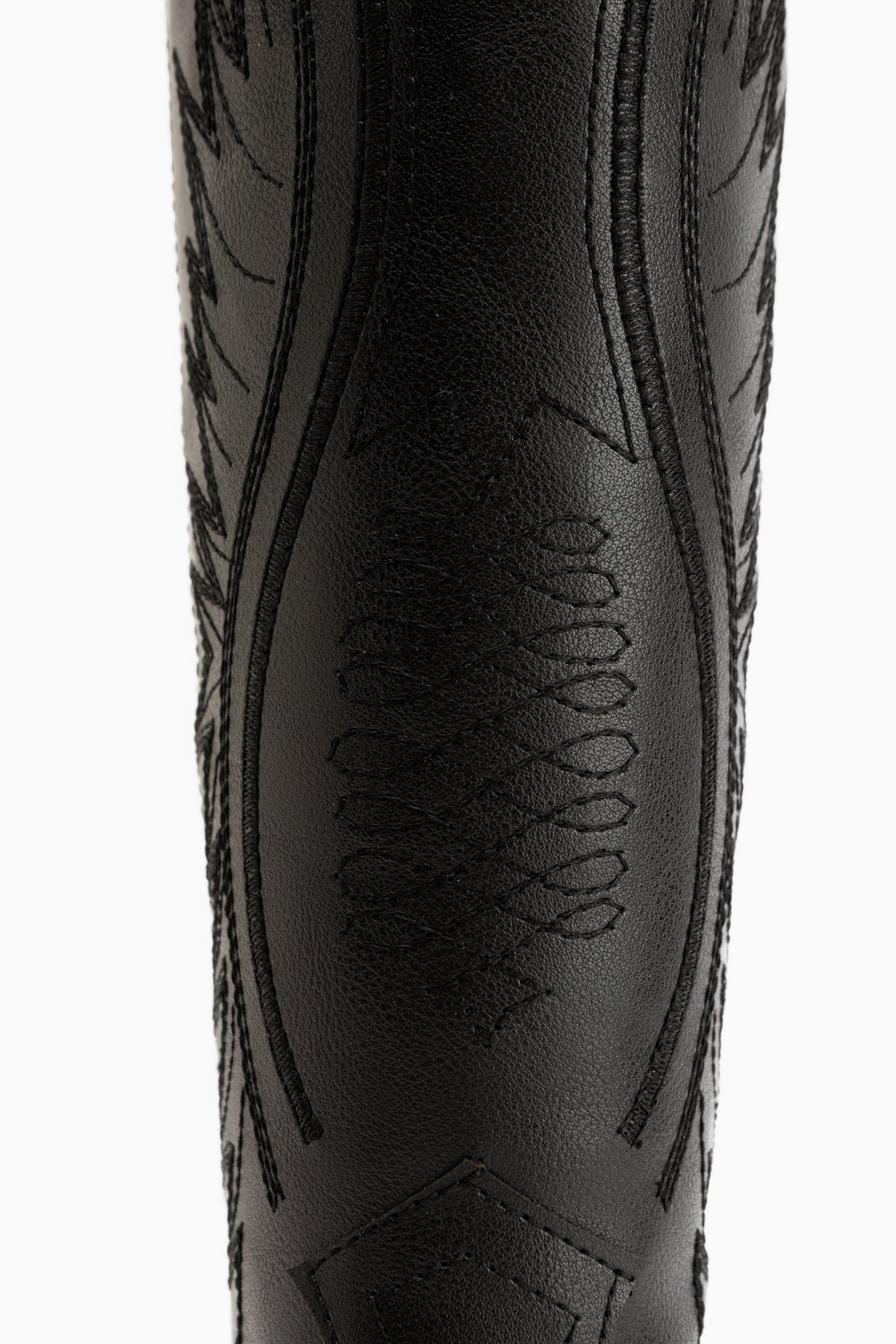 Hero Black Embroidered Cowboy Boots