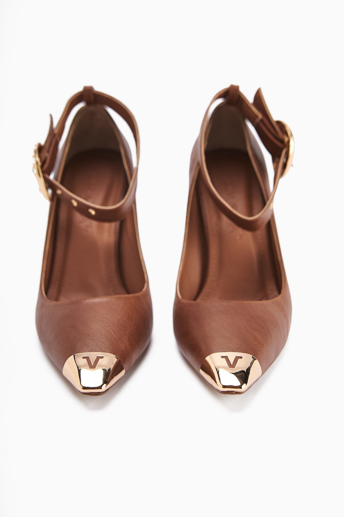 Jennica – Cognac Ankle-Buckle Heeled Shoe (Women)