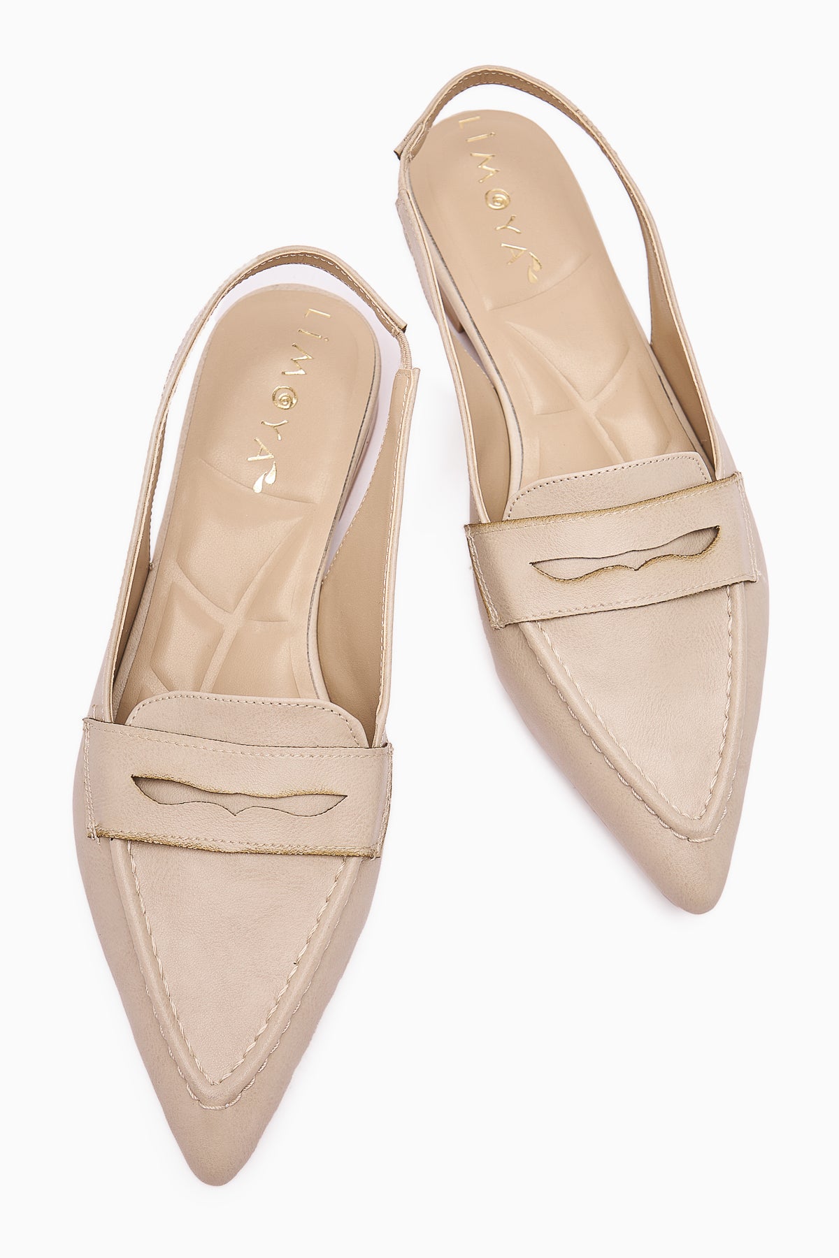 Busra Beige Pointed Toe Women's Sandal