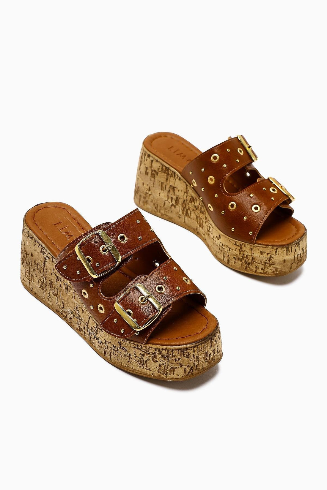 Genja Women's Taba Buckled Wedge Sandals