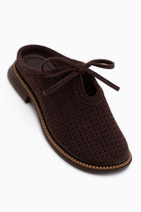 Jela Brown Suede Women’s Slippers