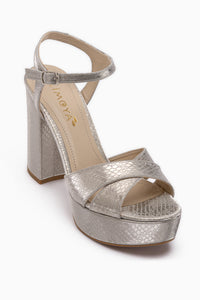 Aden Gold Platform Heeled Women’s Shoes