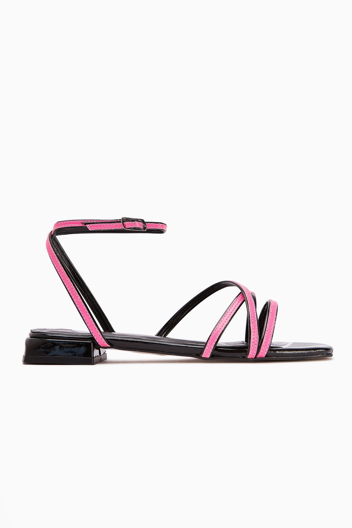 Nasima Fuchsia Ankle-Tie Women's Sandals