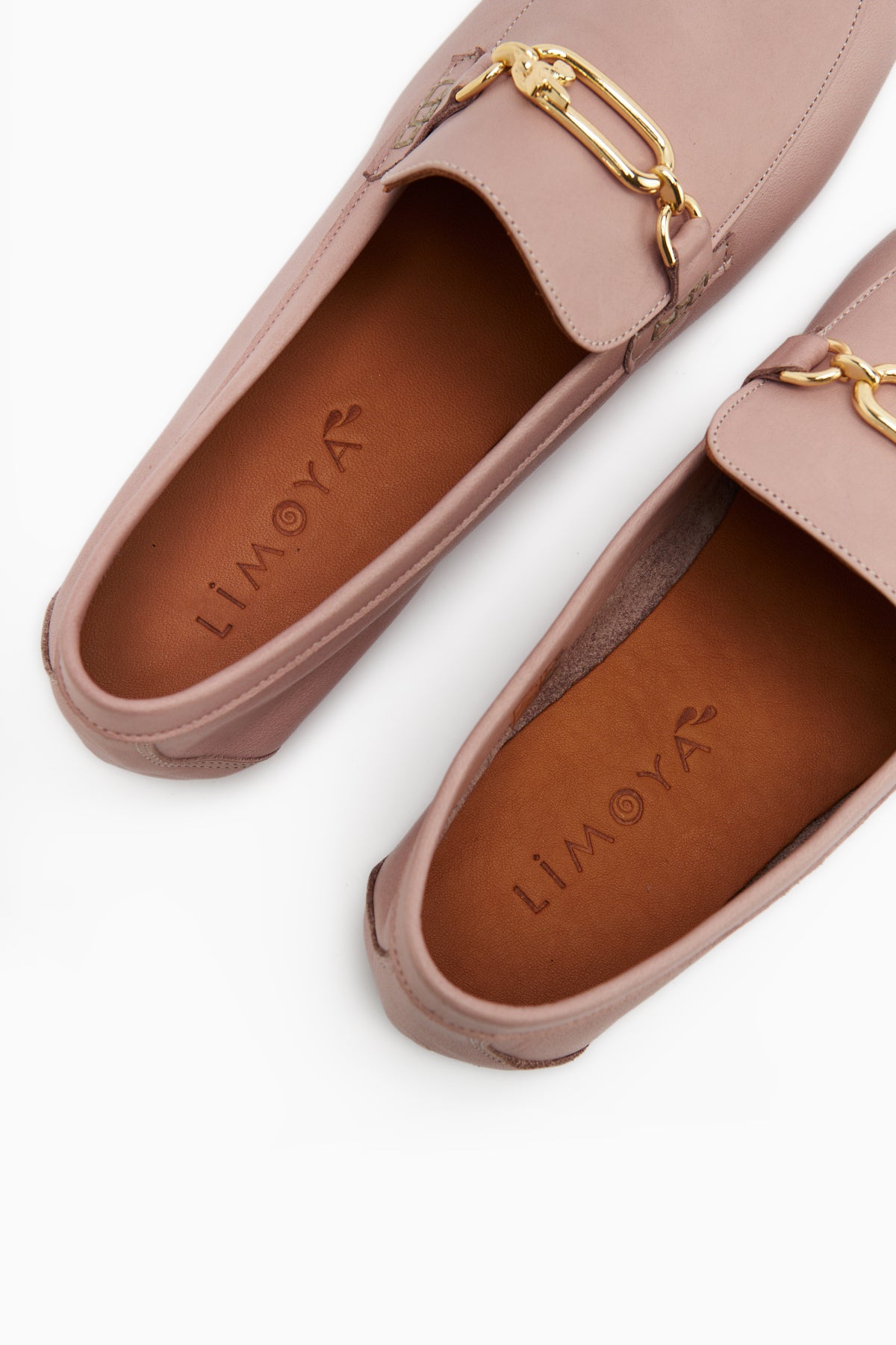 Alessa Genuine Leather Rose Buckle Women’s Loafer Daily Moccasin Shoes