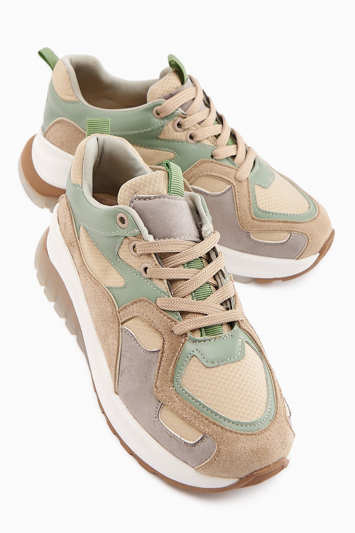 Klara Women's Vizon Suede High-Soled Sneakers