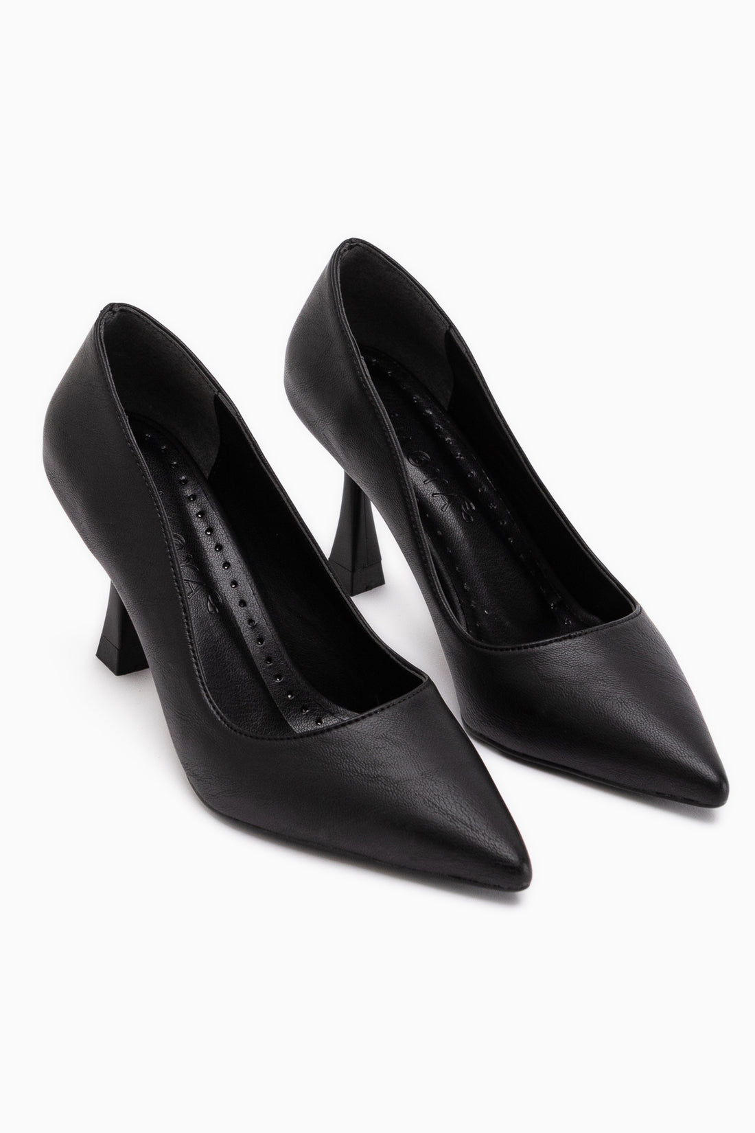 Celestine Black Crinkled Pointed Toe Women’s Stiletto