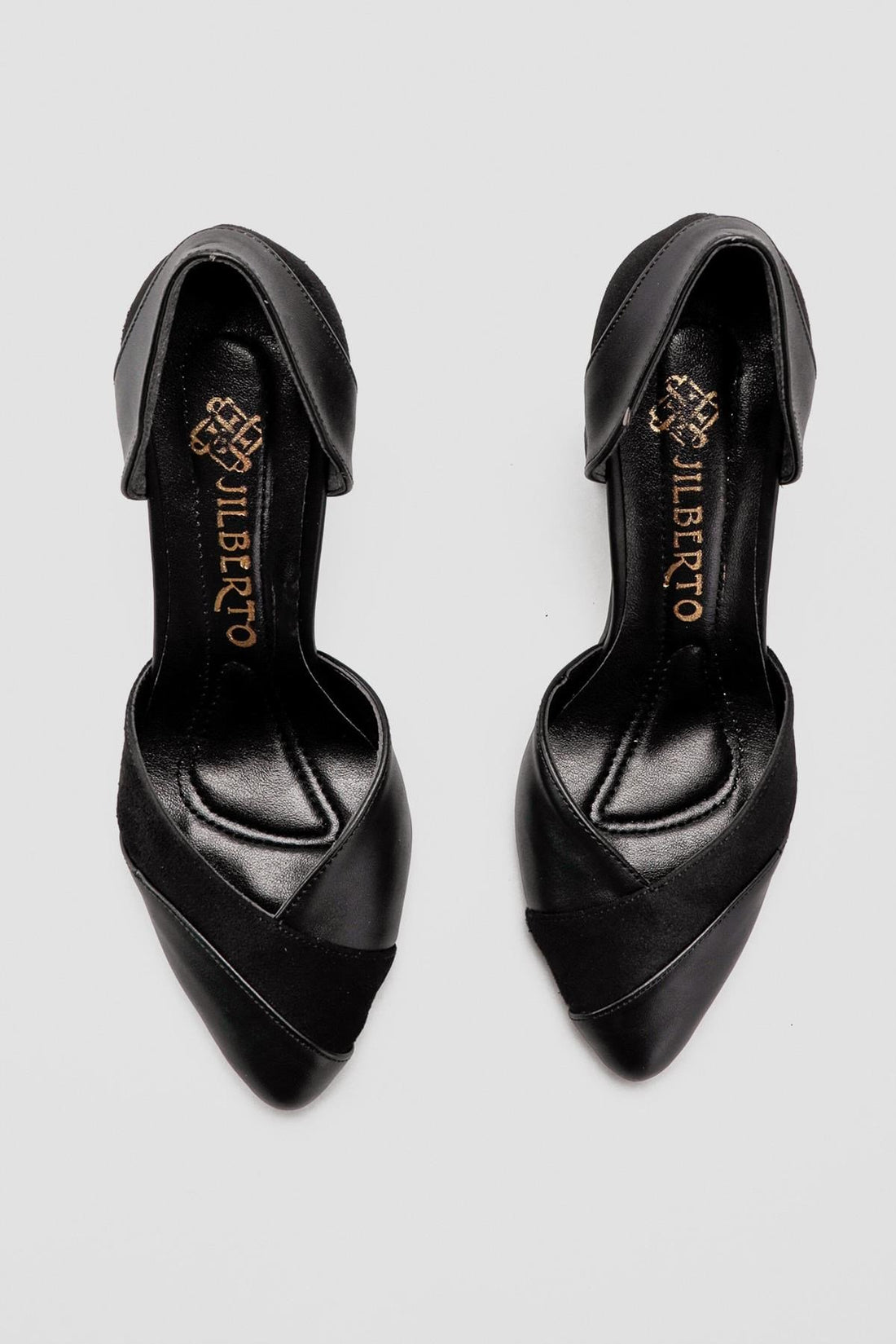 Jacquelyn Black Pointed Toe Low Heel Women’s Sandal