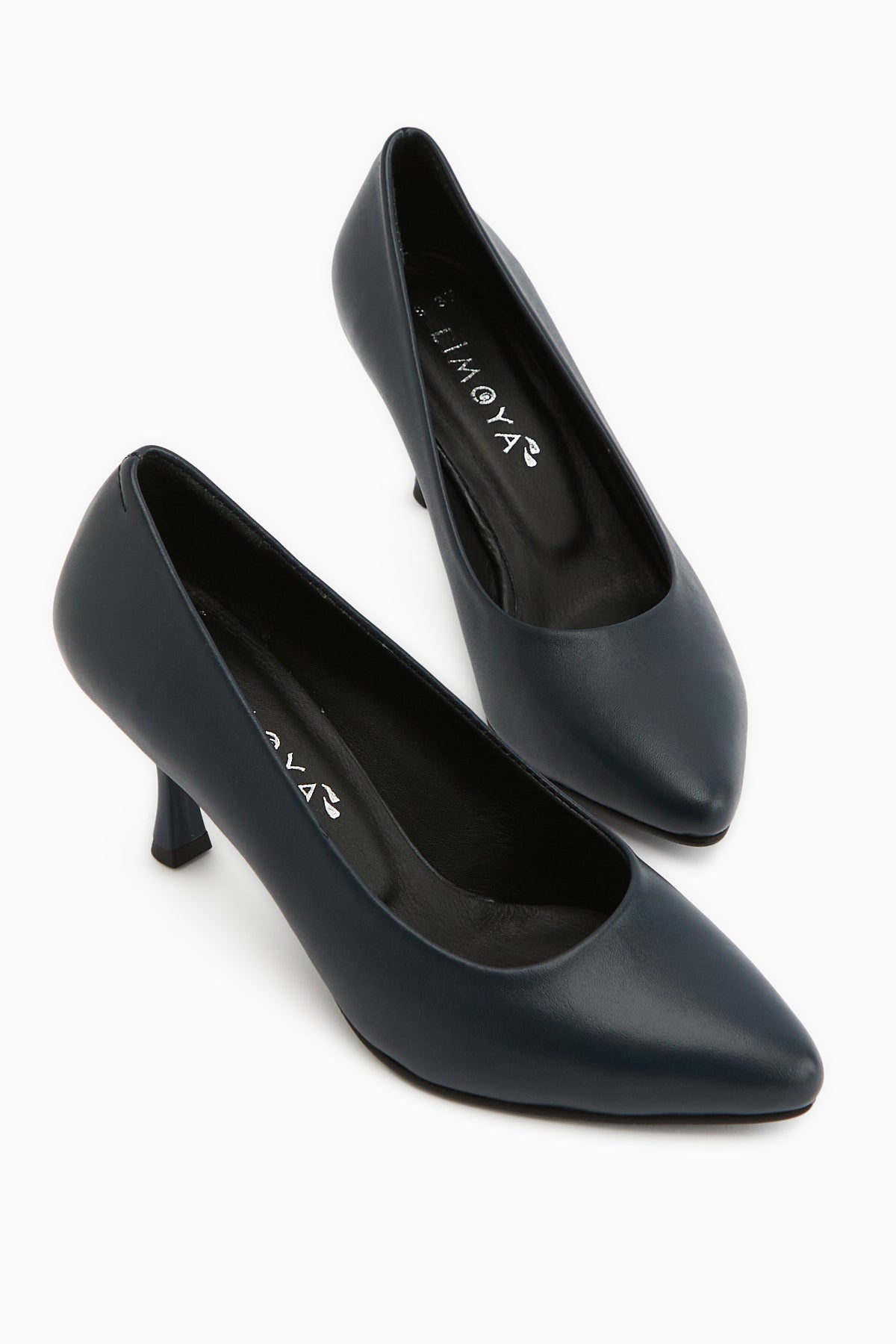 Genuine Leather Kiara Navy Women’s Heeled Shoes Stiletto